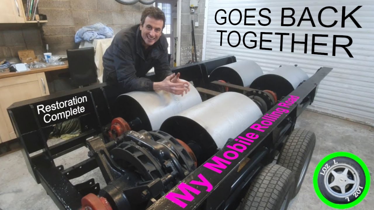 All the Mobile Rolling Road Rollers go back in, Rewound Telma Eddy Current Brake is reassembled