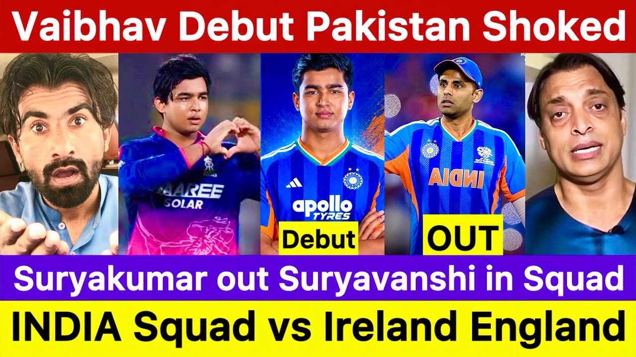 india squad pakistan reaction | vaibhav suryavanshi debut | suryakumar yadav out 