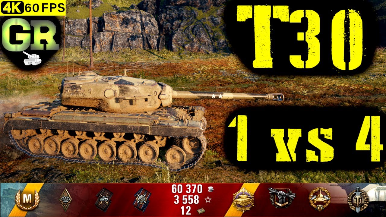 World of Tanks T30 Replay - 10 Kills 7.3K DMG(Patch 1.4.0)