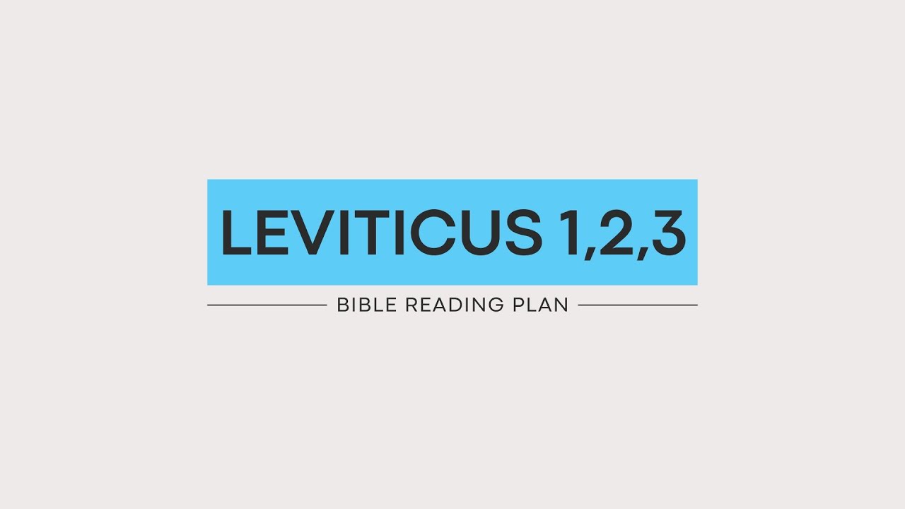Leviticus 1,2,3