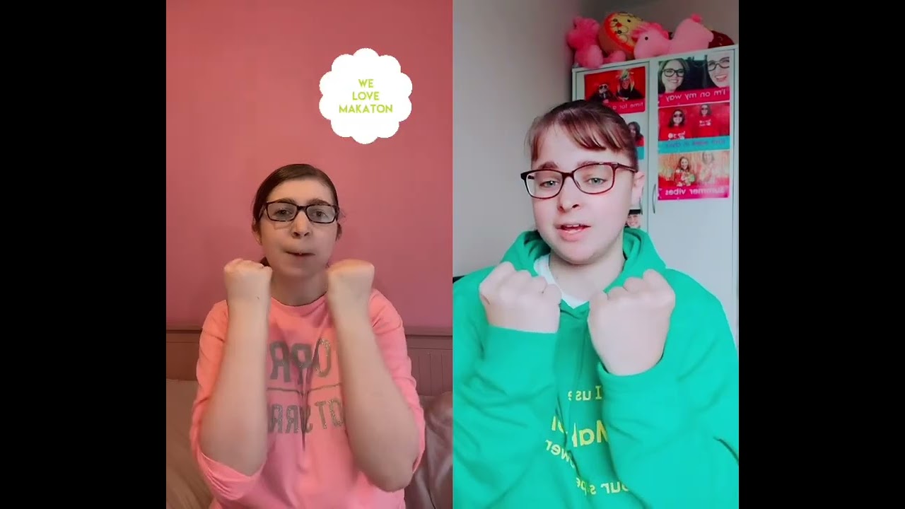 UK Makaton of Unstoppable by Sia with @Lauras.makatonmoments for international Makaton awareness day