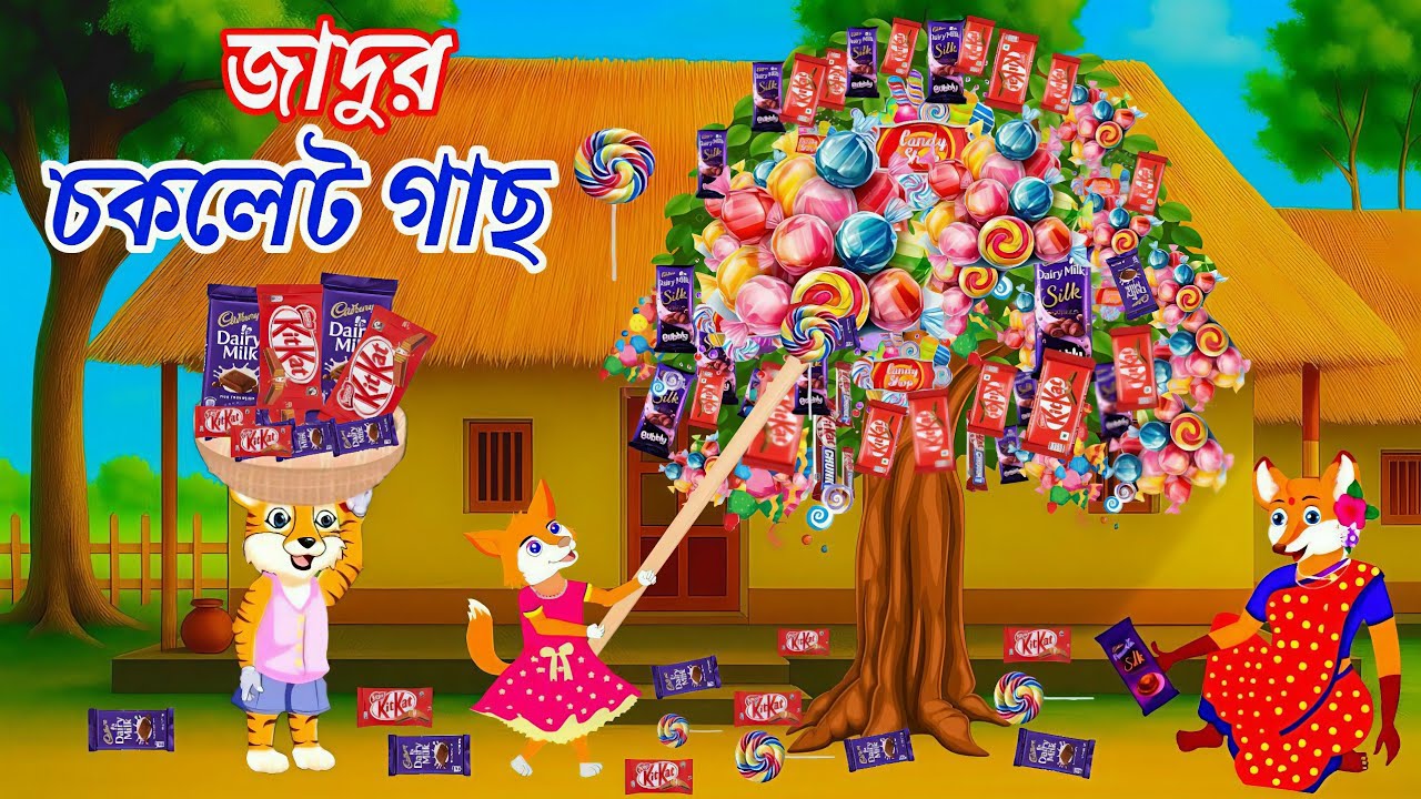 জাদুর চকলেট গাছ | jadur chocolate gas | Bangla cartoon | Rupkothar golpo | Siyaler cartoon |