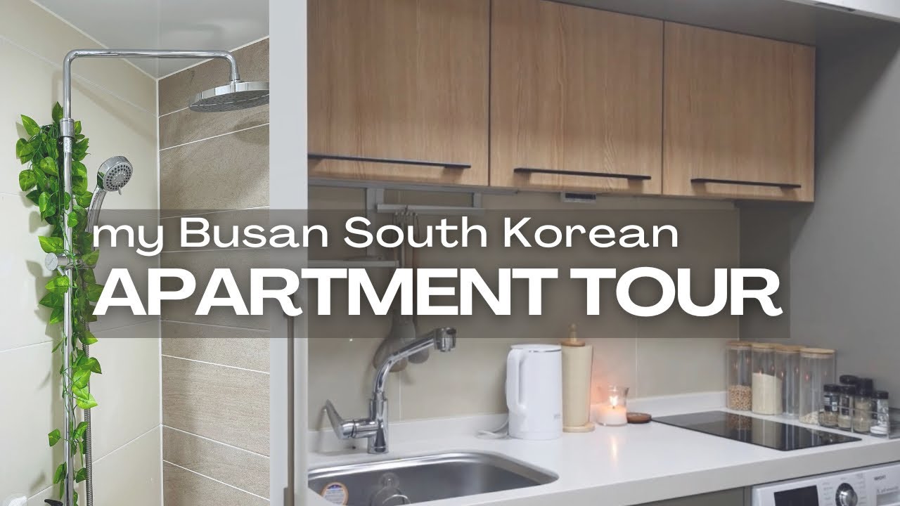 My officetel apartment tour in Busan South Korea, very small