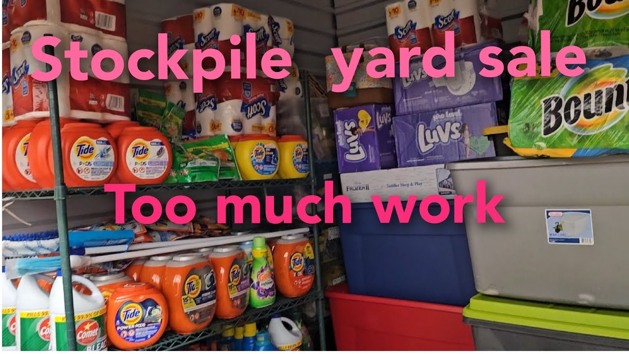 Stockpile yard sale 🤪 behind the scenes and what I made ‼️
