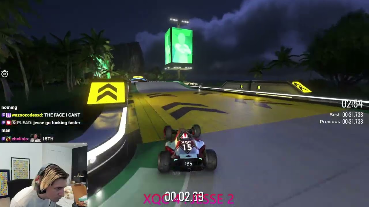 xQc против Джесси TRACKMANIA