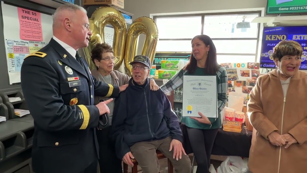 WWII vet Richard Peters Sr. is honored on his 100th birthday