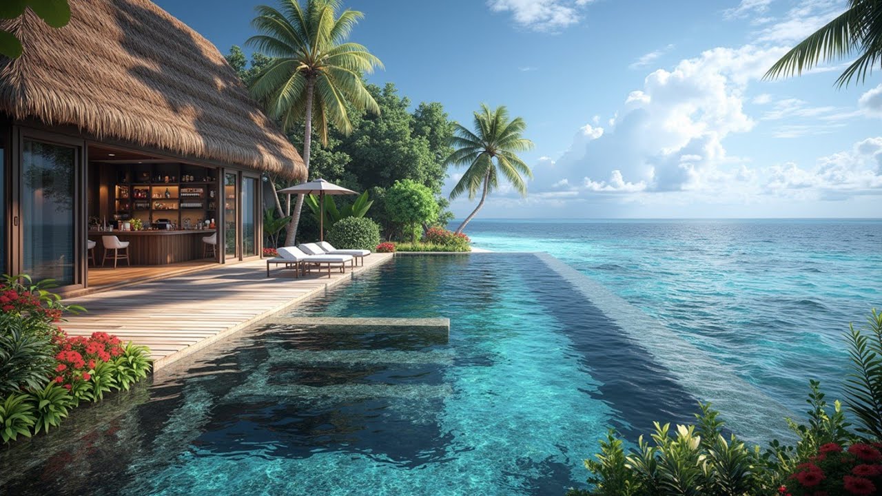 Tropikalne Szczęście Willi 🌴 Relaksująca Muzyka Lounge Chillout 🎶 Letni Klimat Przy Basenie 2025