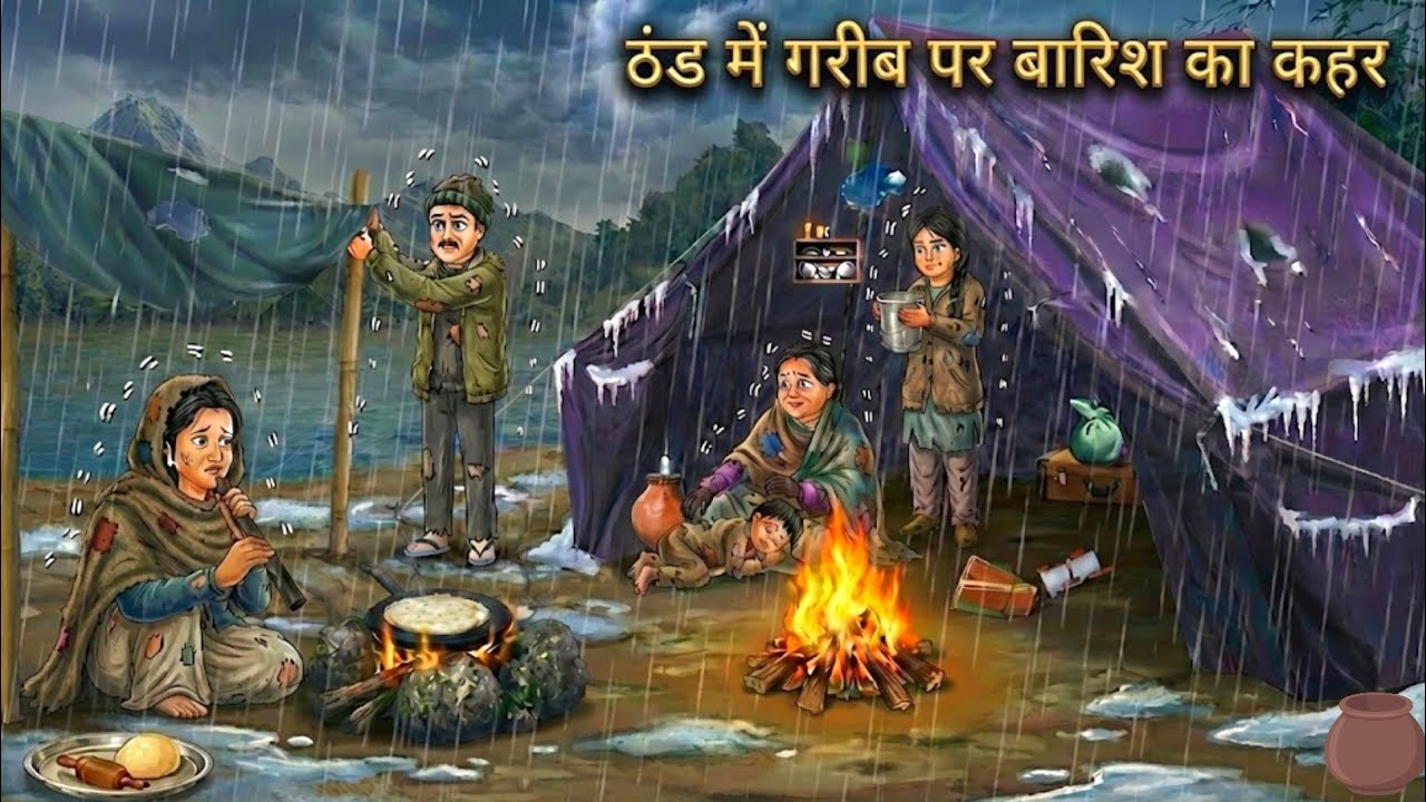 ठंड में गरीब पर बारिश का कहर हिंदी कहानी | Moral stories | Hindi Kahaniyan | Kahani | Stories