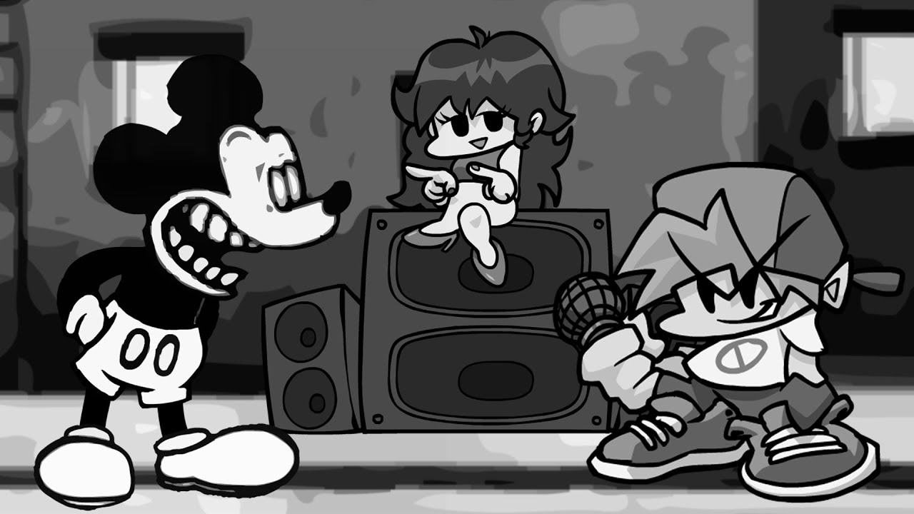 MICKEY MOUSE está MUY TRISTE y SUFRE - Friday Night Funkin VS Mickey Mouse [FULL WEEK] FNF Mods