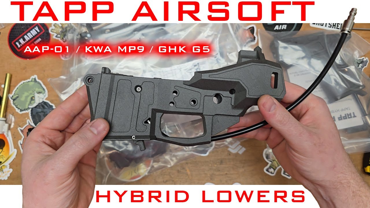 Tapp Airsoft Hybrid HPA Lowers for AAP01 / MP9 / GHK G5