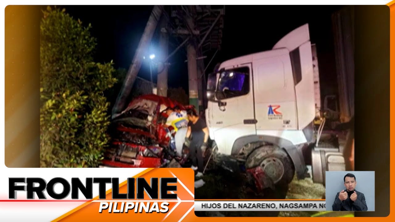 5 sakay ng SUV, patay matapos mabangga ng nag-overtake na truck | Frontline Pilipinas