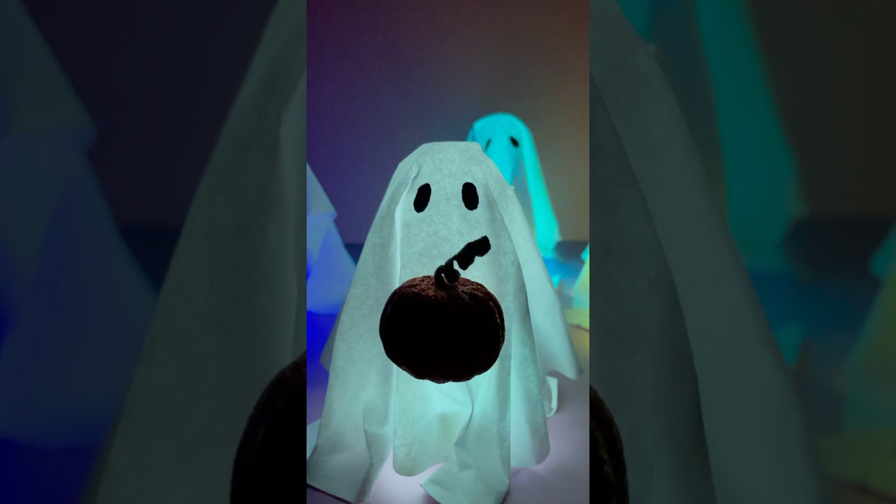 Mess Free Easy Halloween Paper Ghosts Craft 👻 Spooky DIY Art Activity #halloween #easycraft #ghost