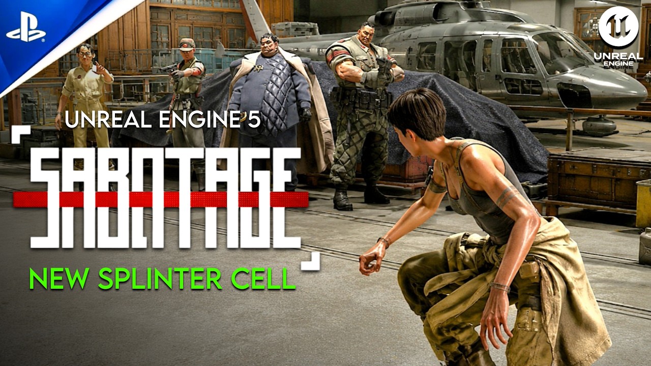 SABOTAGE Gameplay DEMO 4K - New SPLINTER CELL & METAL GEAR Like Game Looks INSANE