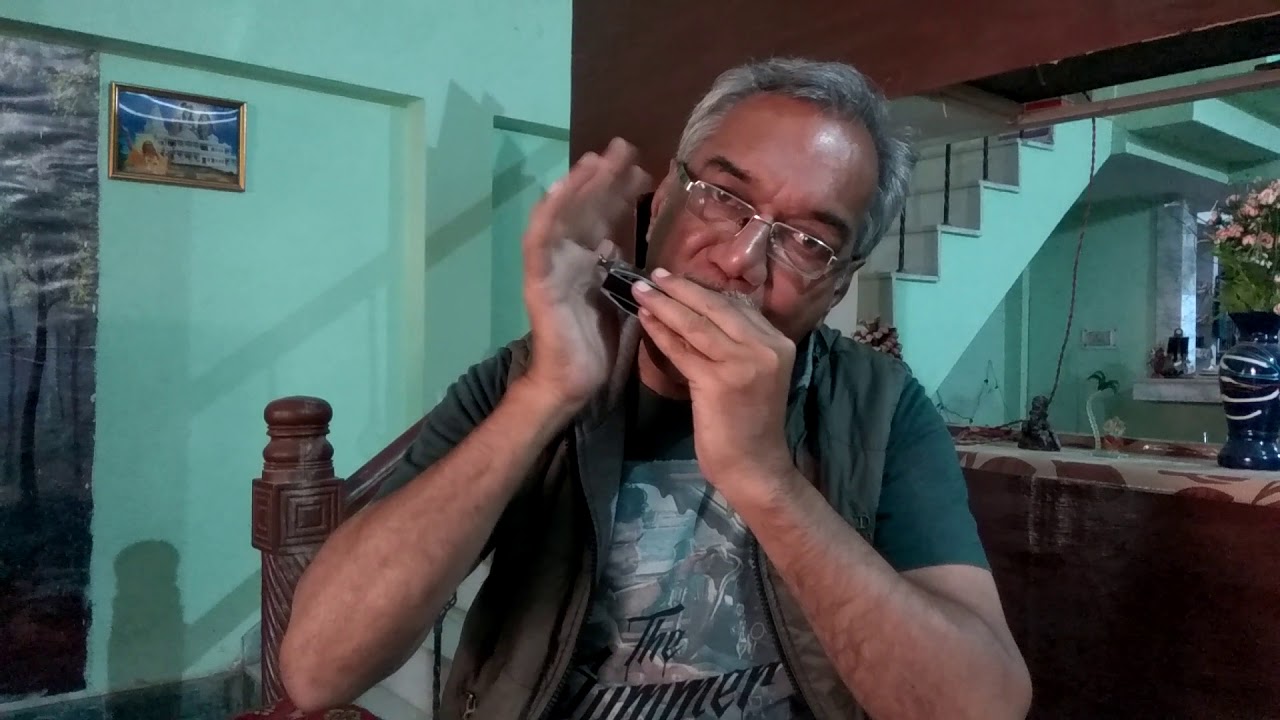 Lesson 14 # Basics exercises on harmonica # Sound blocking/tapping by Rajendra Prasad Saxena