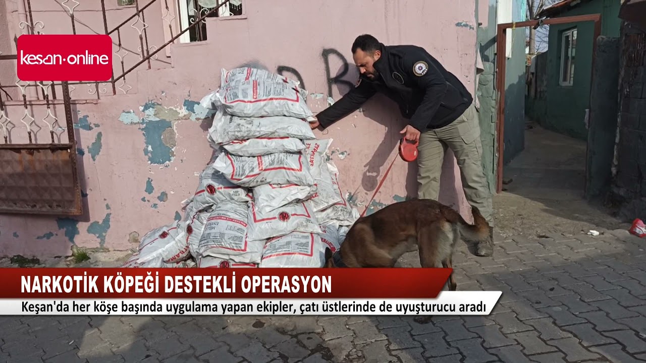 Keşan'da narkotik köpeği destekli asayiş ve trafik denetimleri devam ediyor