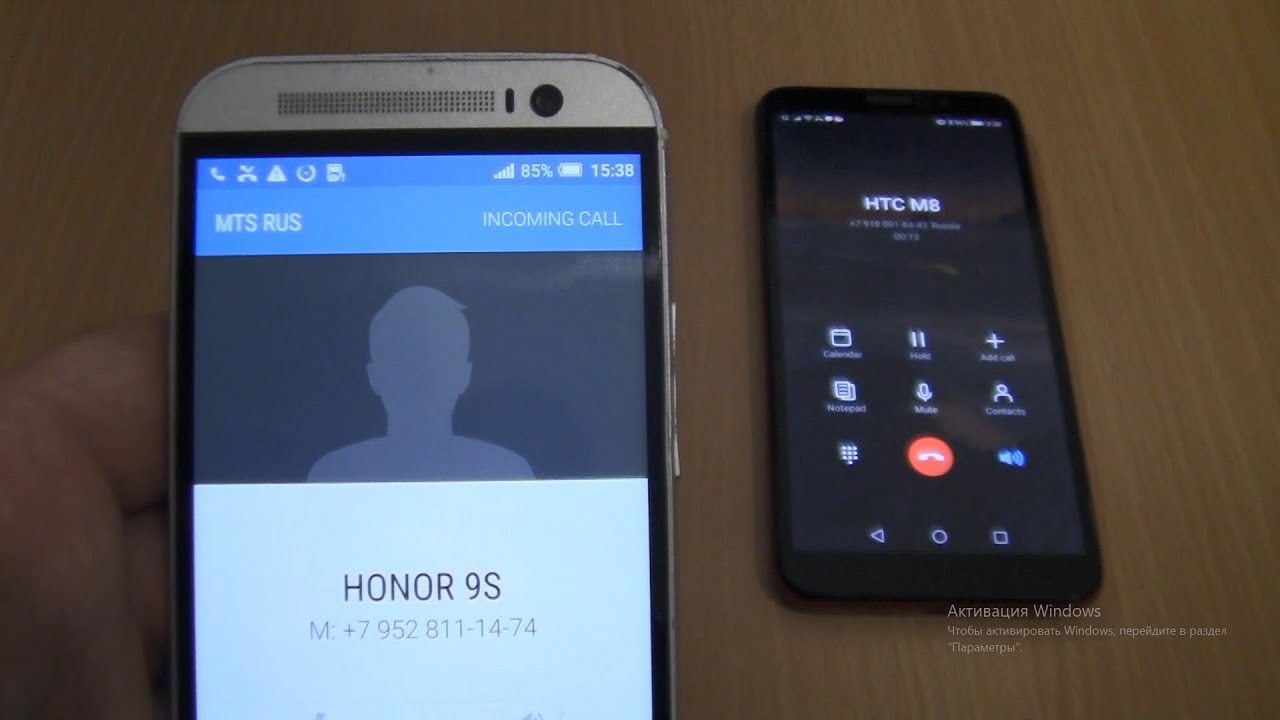 Incoming call&Outgoing call at the Same Time HTC M 8+Honor 9s RED