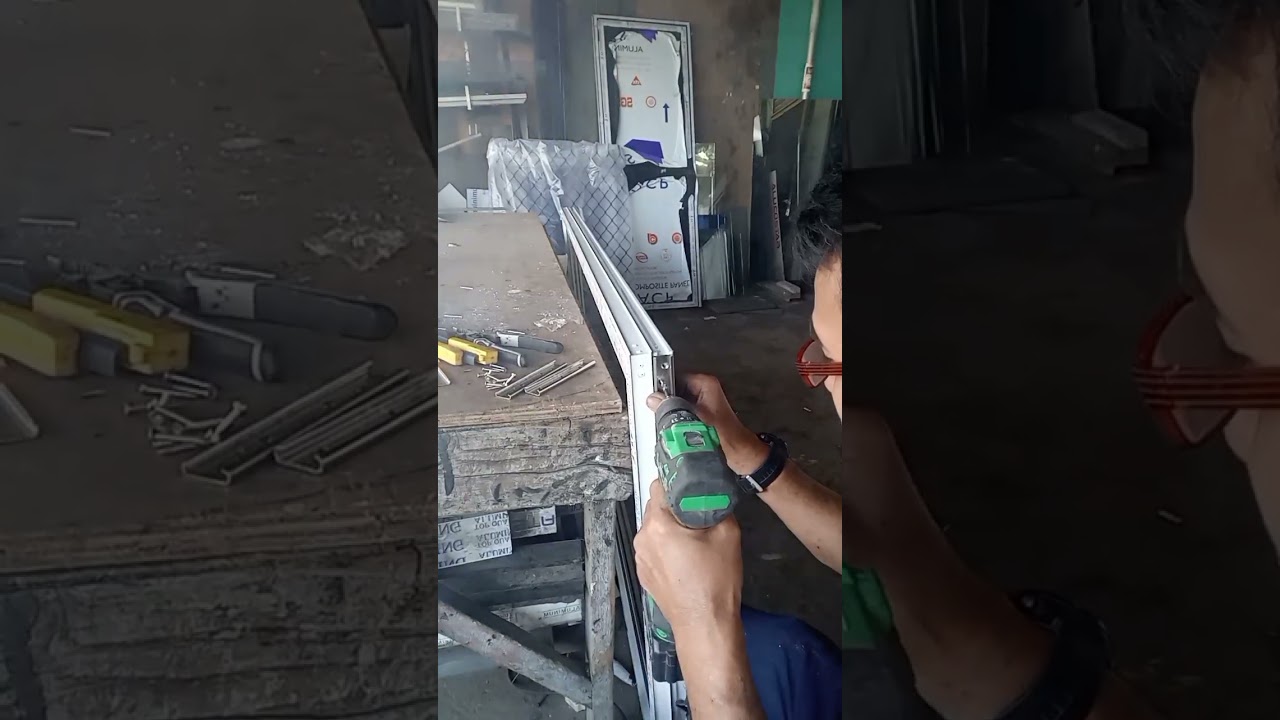 Fabrication of panel for hangging sliding door