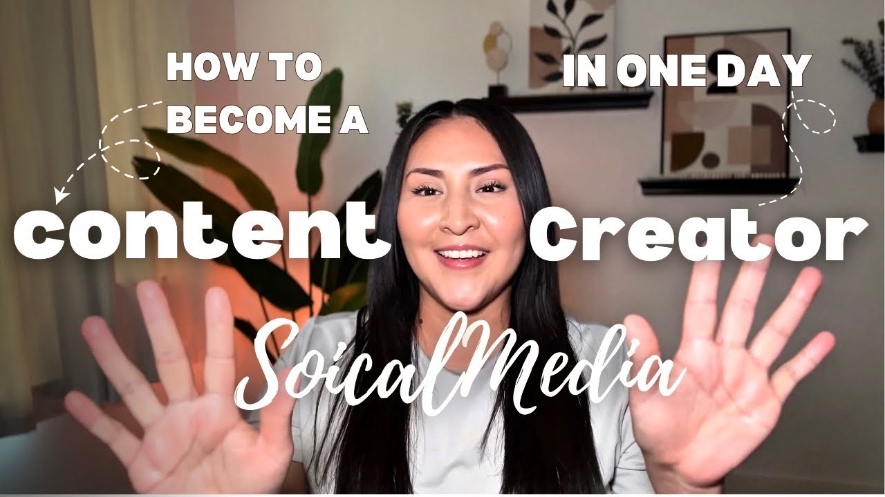 How to become a CONTENT CREATOR for YouTube, Instagram & TikTok in ONE DAY | for Beginners.