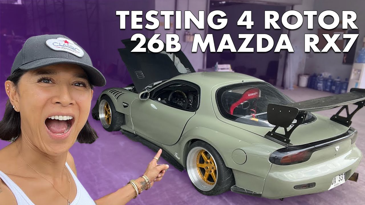 26b RX7 DRIFT Car Testing | Angie Mead King
