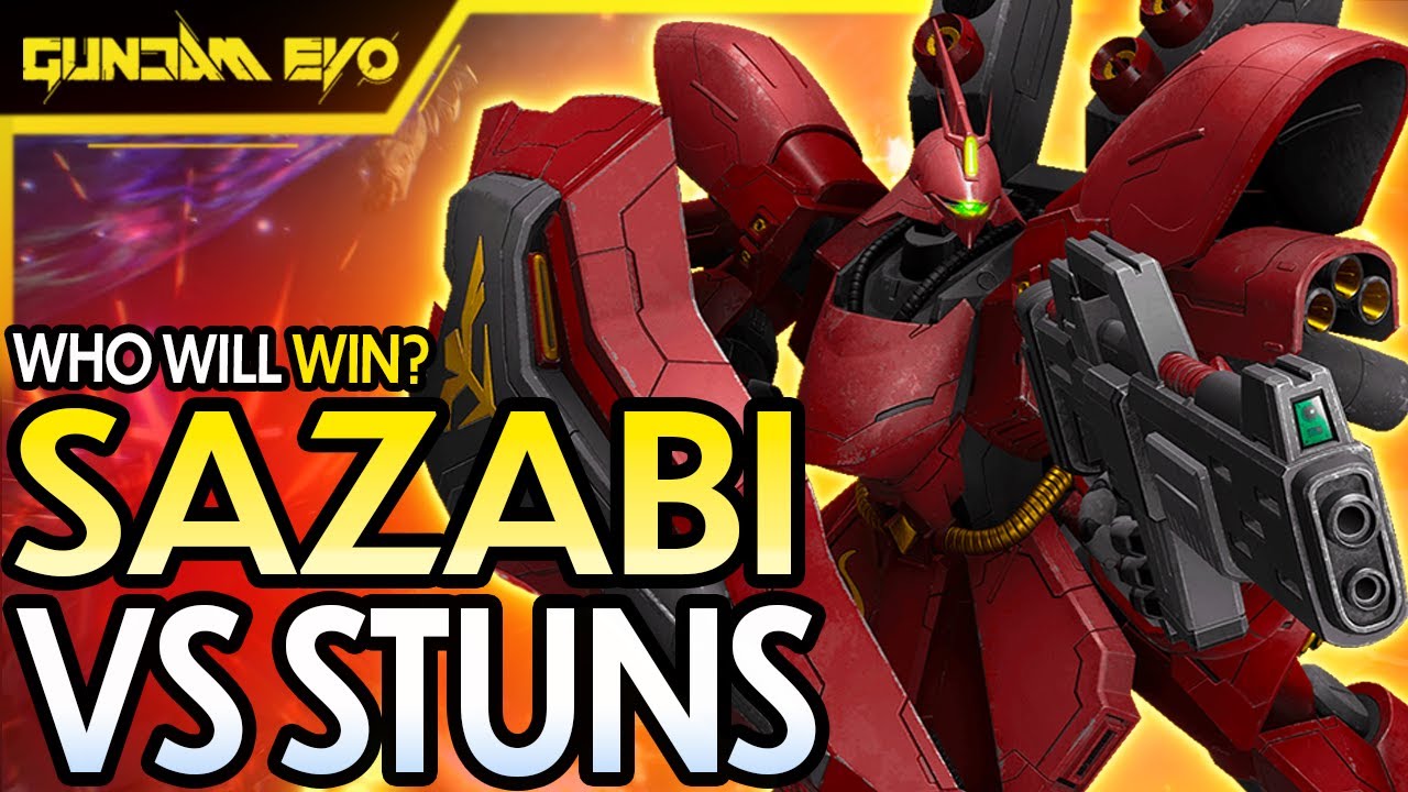 TANKING IN A WORLD OF STUNS - Sazabi Full Gameplay || Gundam Evolution