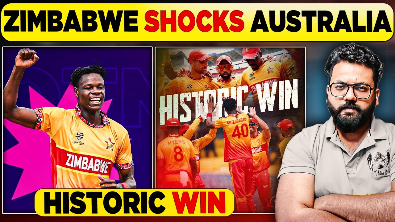 Zimbabwe Shock Australia in Historic Biggest Upset of T20 World Cup 2026: Zimbabwe Beat Australia