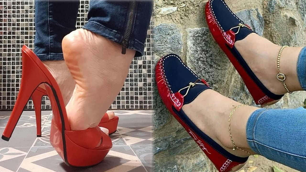 Women's trendy stylish footwear collection