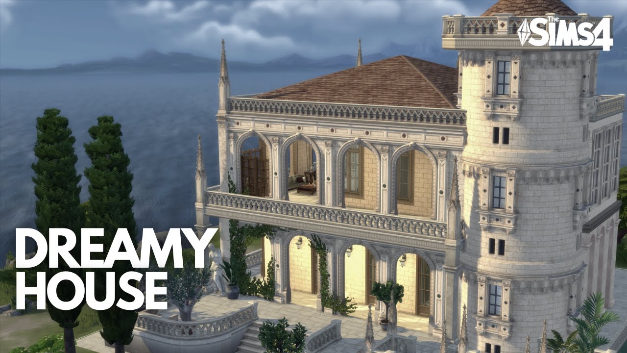 Mediterranean DREAMY House - Sims 4 speedbuild Stop Motion - CC List