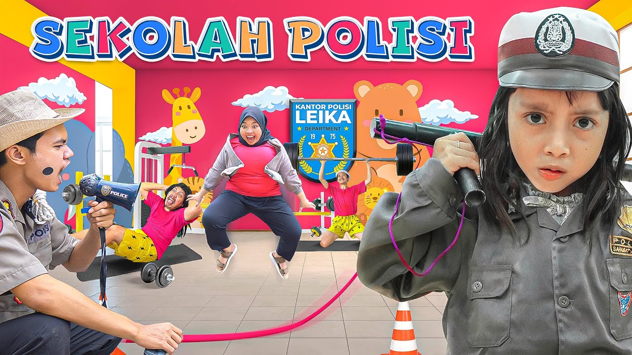 POLISI LEIKA & POLISI TOMPEL CARI ANGGOTA BARU 😍 SIAPA YANG MAU JADI POLISI ANAK-ANAK?