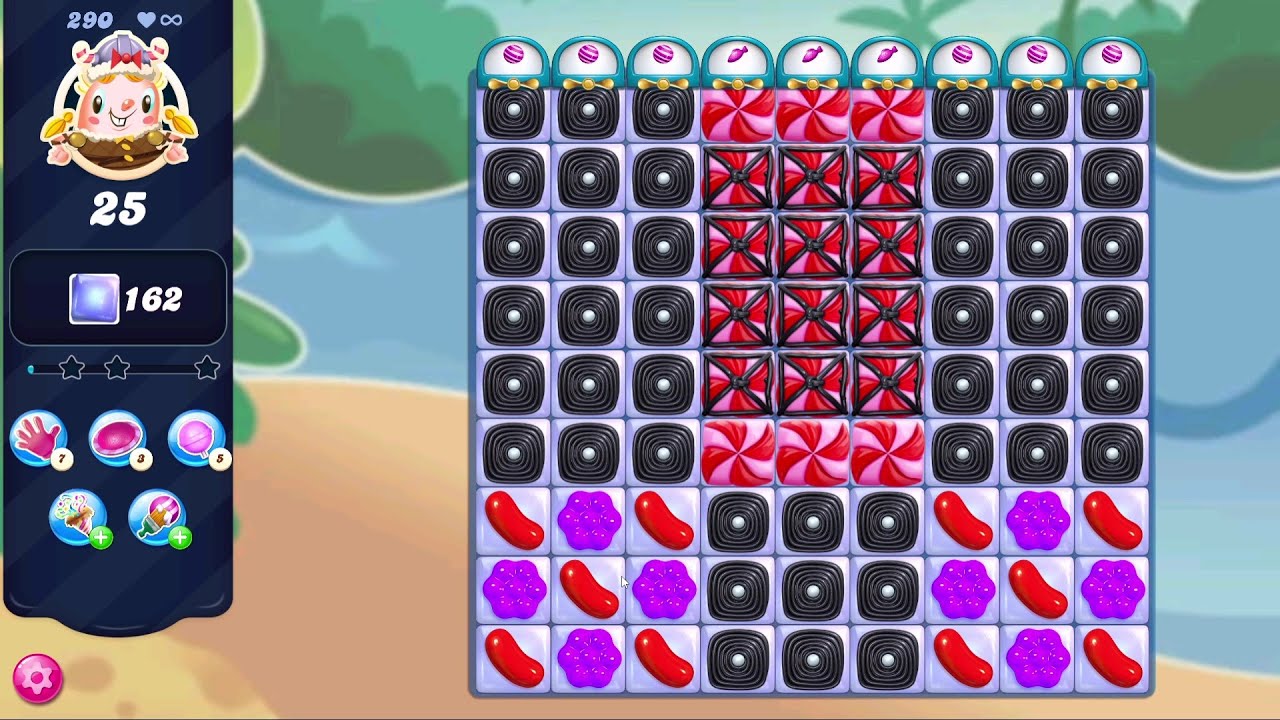 Candy Crush Saga LEVEL 290 | NO BOOSTERS (new version*)✔️