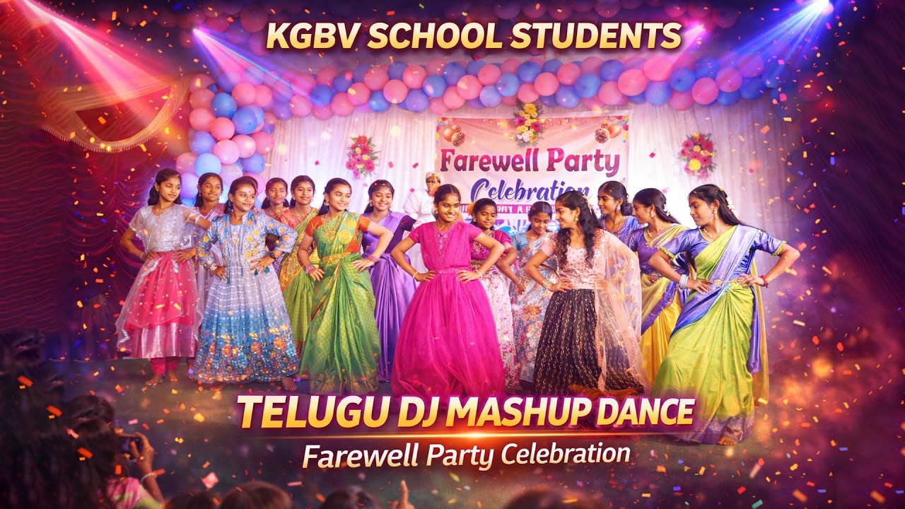 Full Energy Telugu DJ Mashup 🔥 KGBV Girls Farewell Party Dance | 2026