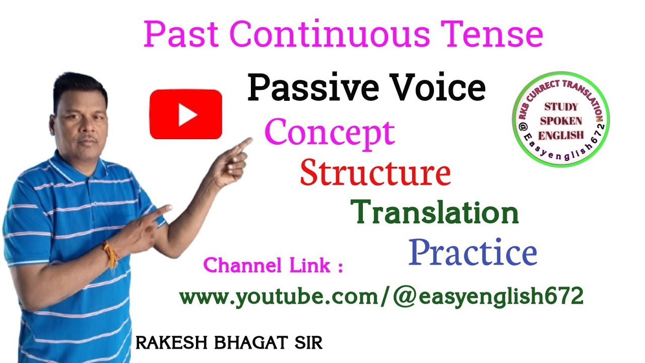 Past Continuous Tense Passive Voice/Passive Voice/Translation passive voice #passive  #continuous