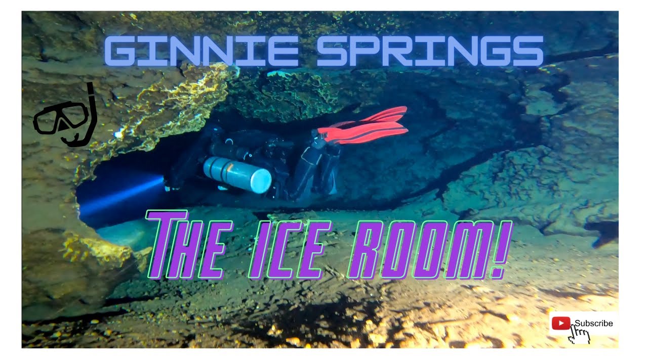 Ginnie Springs - ICE ROOM! Cave diving silt out!