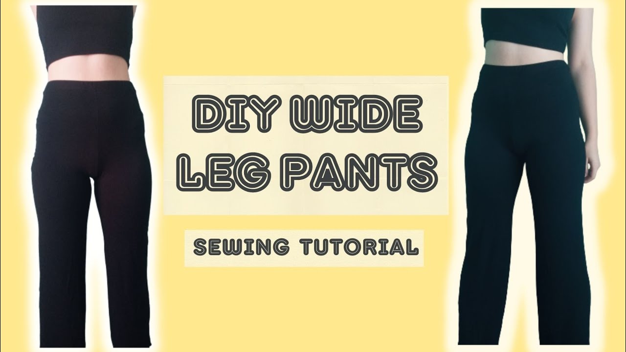 DIY WIDE LEG PANTS | Sewing tutorial
