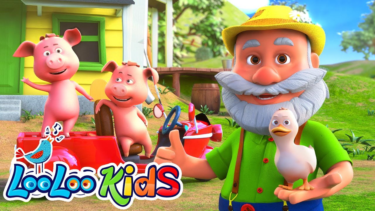 Old MacDonald Had A Farm 🐷🐔🦆 Toddler Music and Nursery Rhymes by LooLoo Kids
