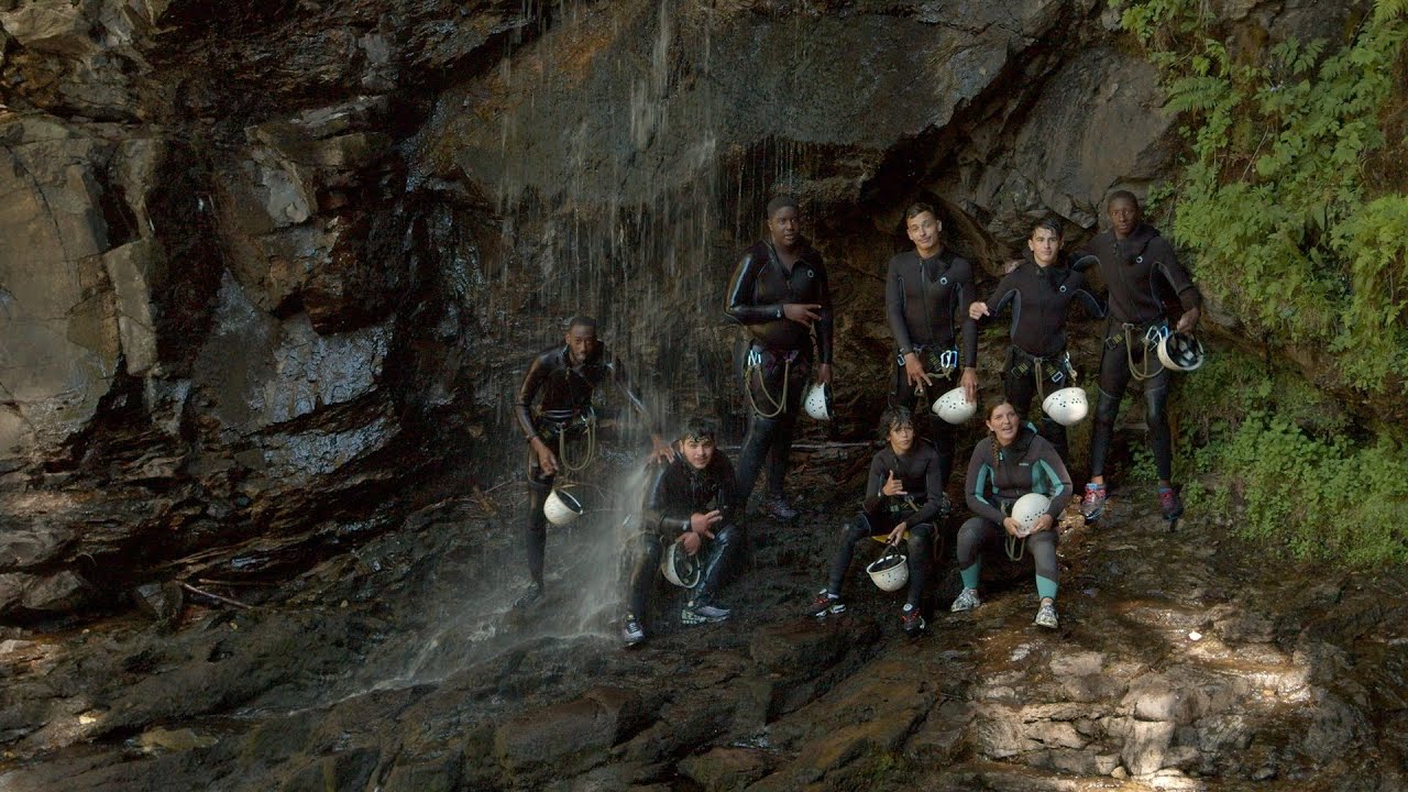 Appel d'air, canyoning pour des jeunes du quartier de Croix de Neyrat