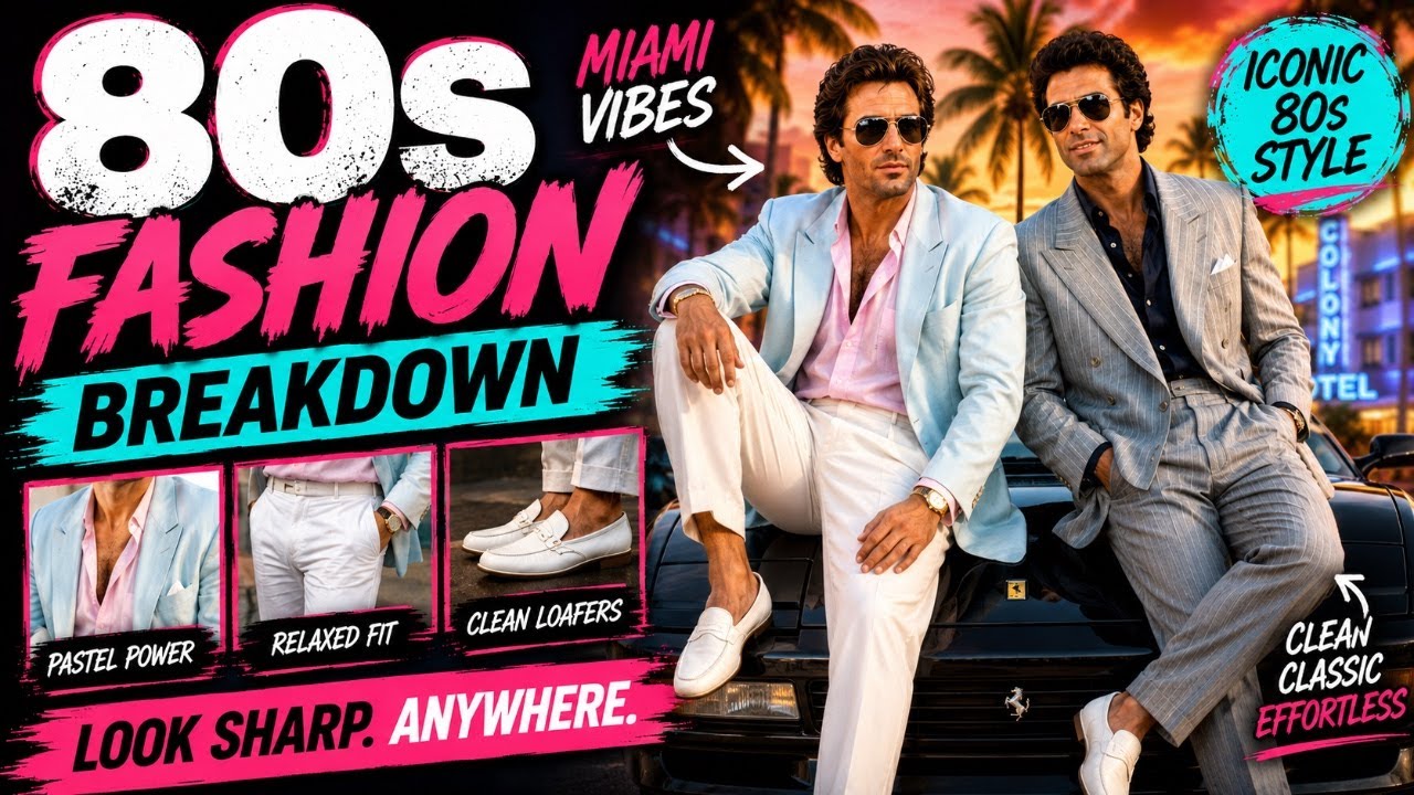 Why 80s Men&rsquo;s Fashion Looked So Much Better