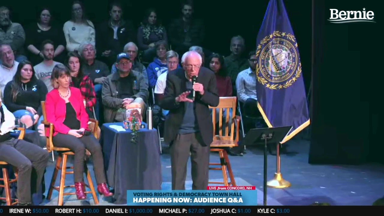 Bernie 2020 Democracy Town Hall in Concord, NH