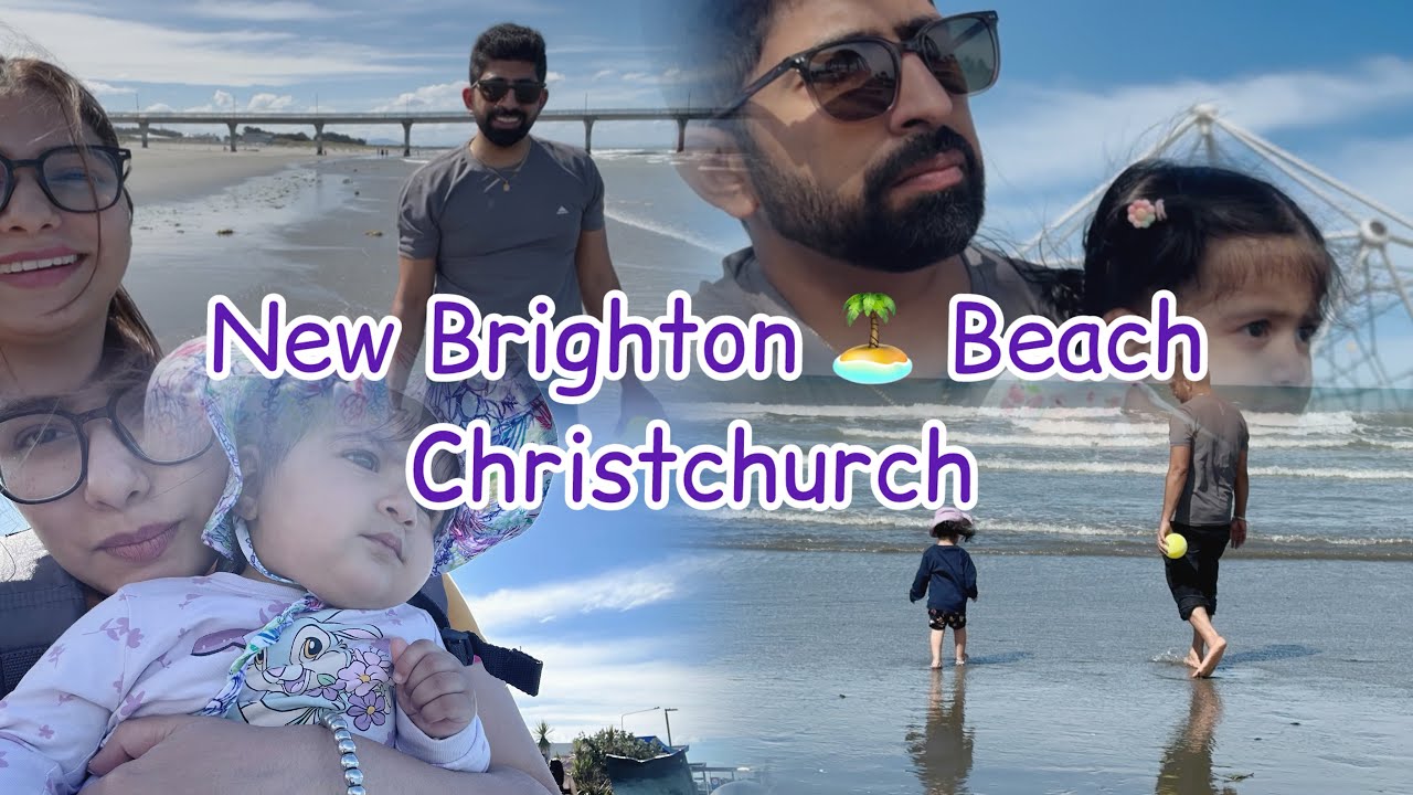 Day well spent at New Brighton Beach || Avnoor had alot of fun ||nzcouplevlogs