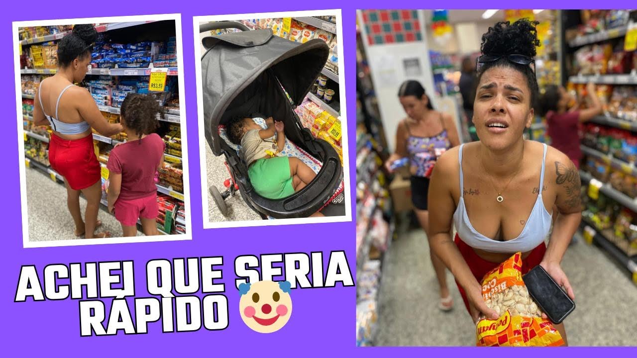 Rotina de mãe de dois: indo ao mercado com bebê e filha mais velha | maternidade real