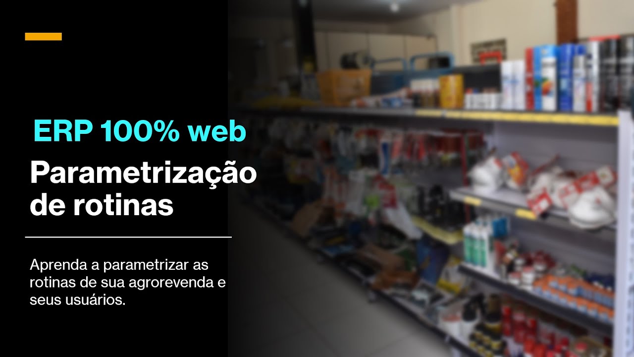 Parametrizando Lojas e usuários