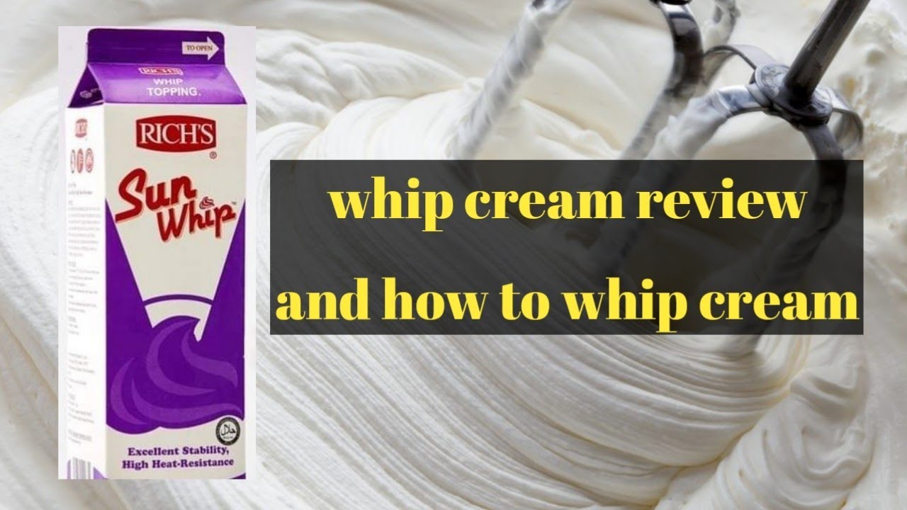 whip cream review || rich whip cream review || how to whip cream || whip cream tutorial video