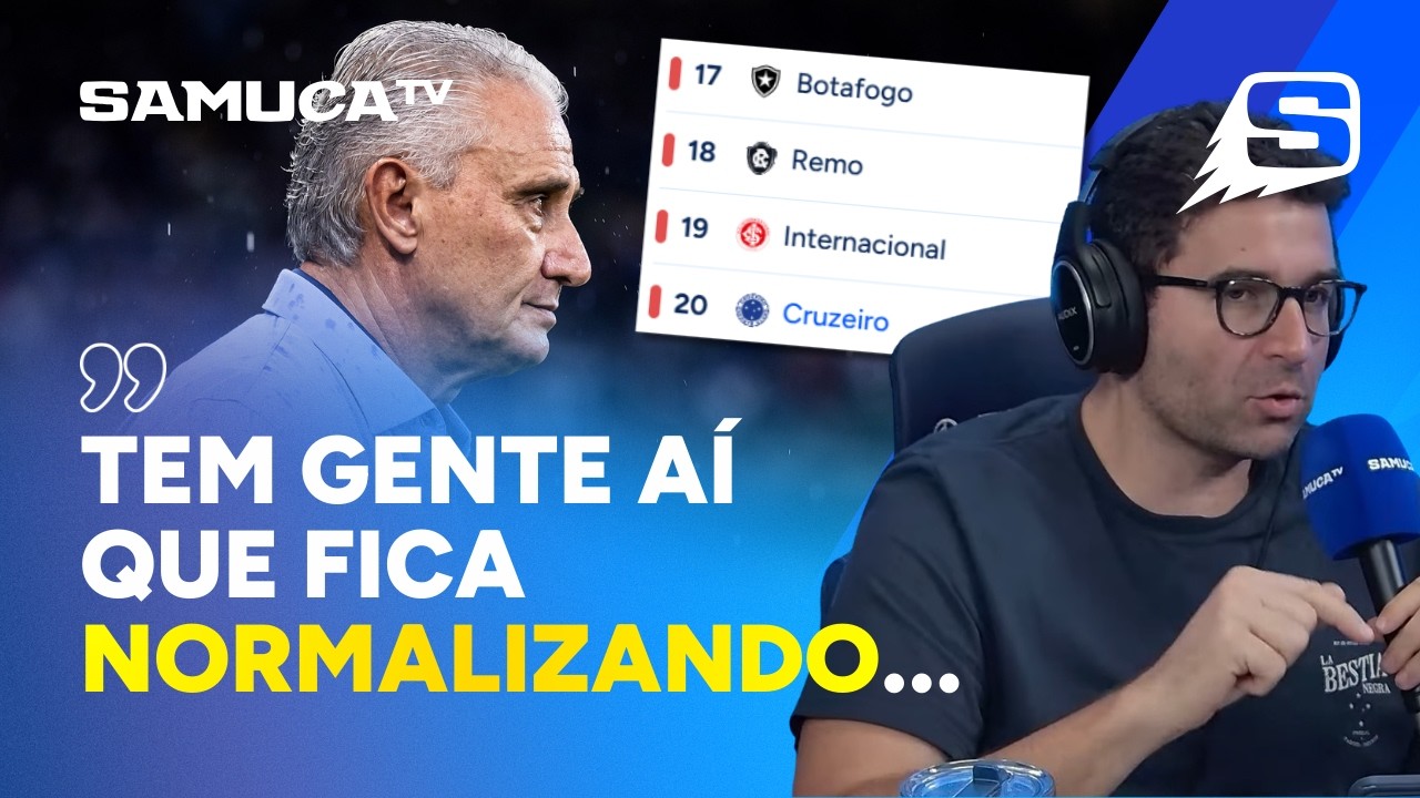 SAMUEL VENÂNCIO SOBE O TOM E CRITICA A PÉSSIMA CAMPANHA DO CRUZEIRO NO BRASILEIRÃO