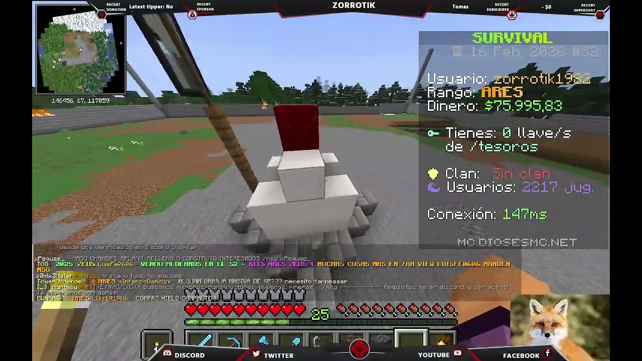 Un poquito de minecraft...en DIOSES MC... (Part 7/15)