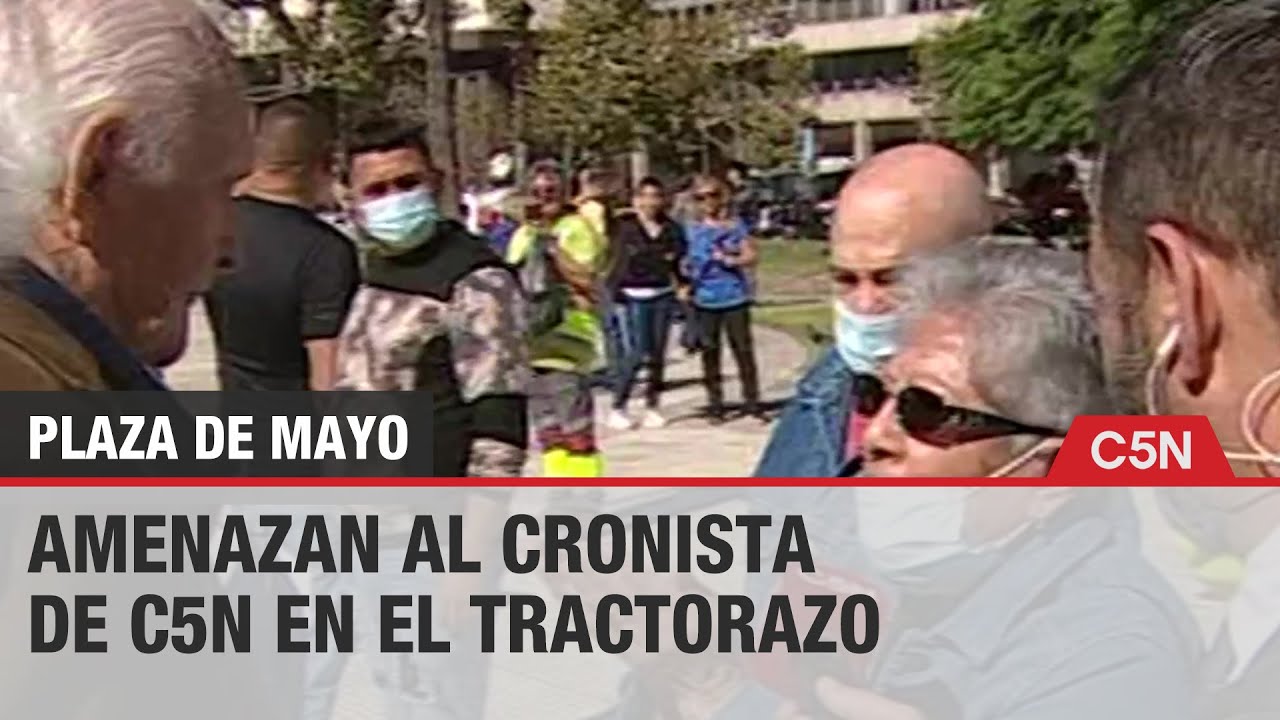 AGREDEN al CRONISTA de C5N en el 