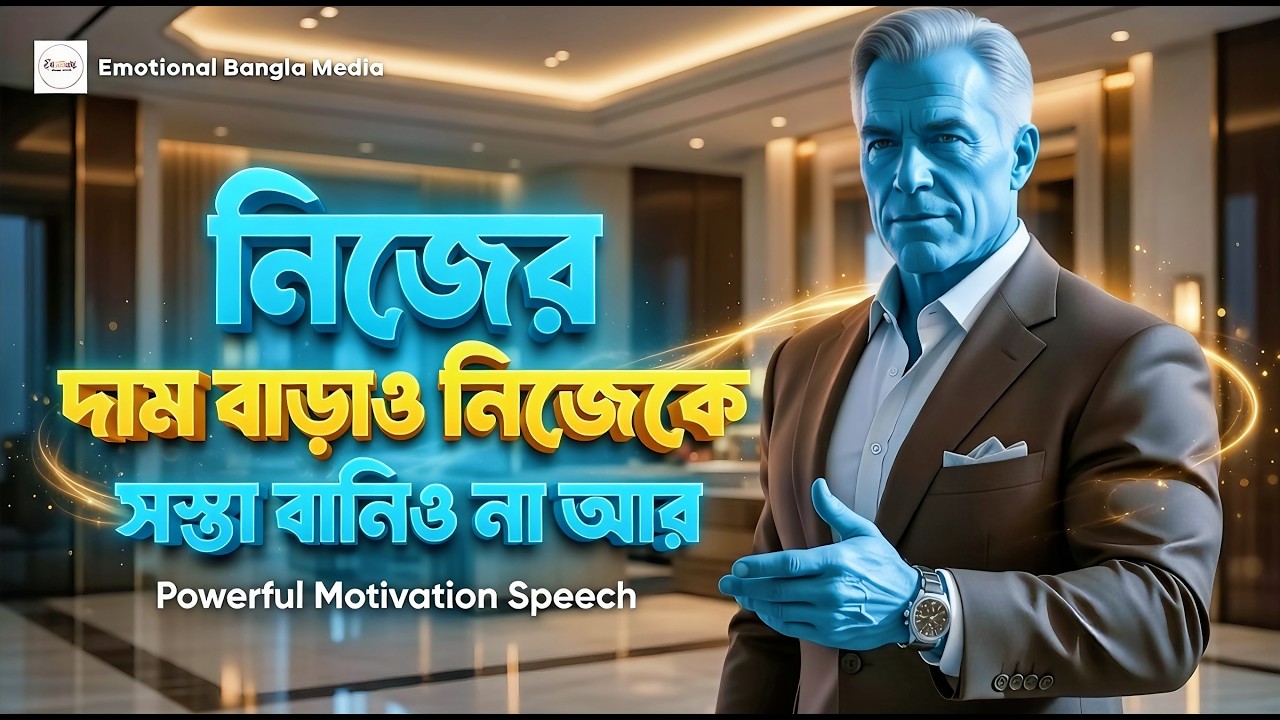 নিজের দাম বাড়াও - নিজেকে সস্তা বানিয়ে না | মোটিভেশনাল কথা | Motivational Speech Bangla For Success