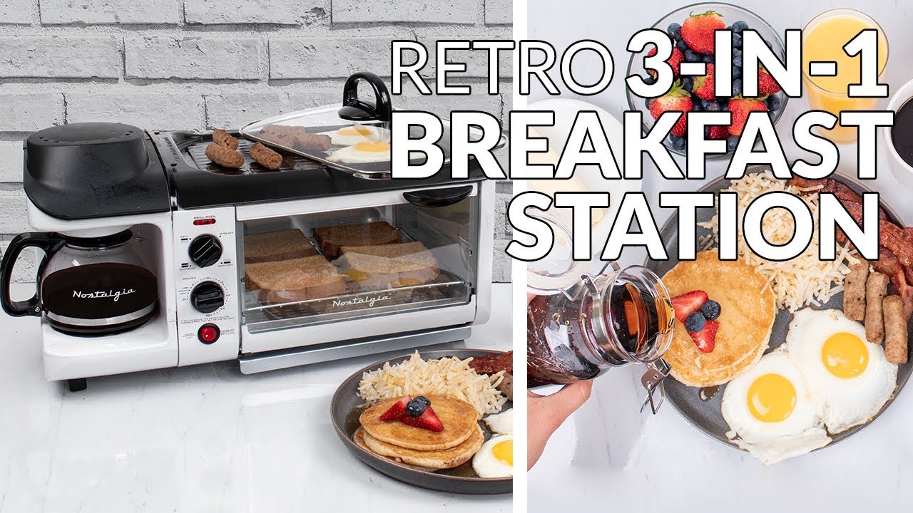 BSET300WH | Retro 3-in-1 Family Size Breakfast Station