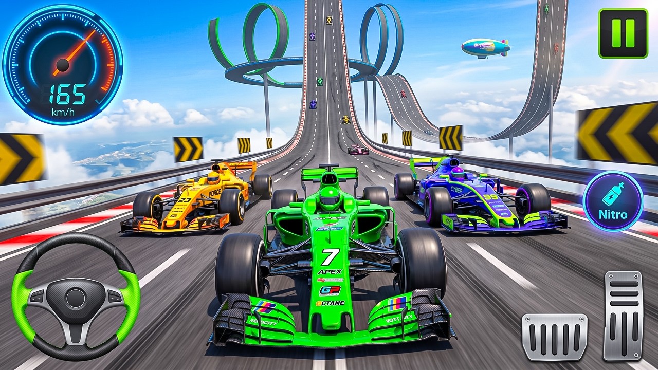 Ultimate Formula Car Racing Stunts 3D - Impossible Mega Ramp GT Car 3D - Android Gameplay