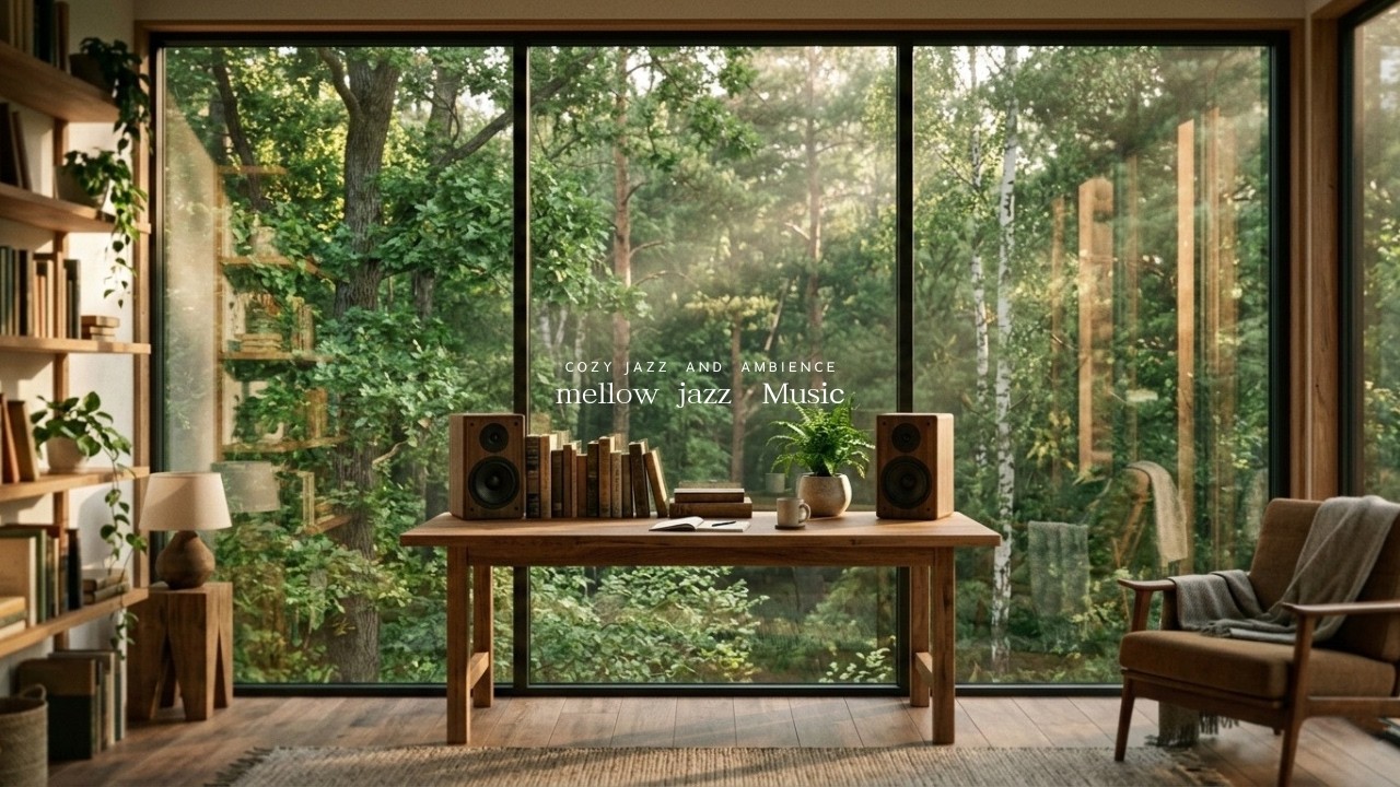 [playlist]森に囲まれた部屋で🍃時間がゆっくり流れる朝  | Mellow Jazz Music · Spring Notes