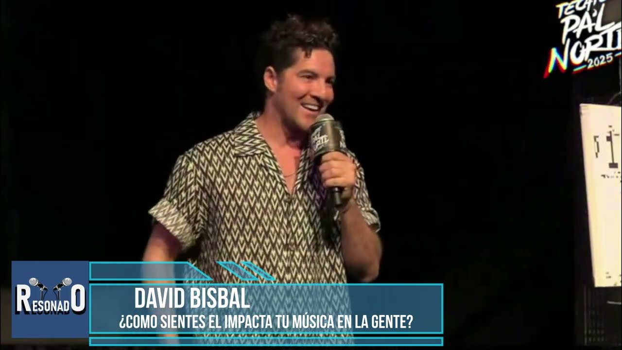 DAVID BISBAL en entrevistas desde Tecate Pal Norte 2025