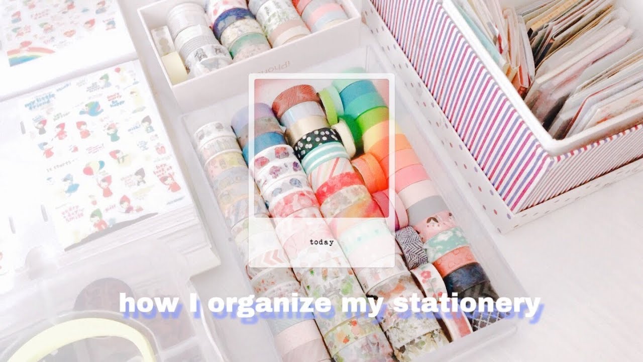 🌷 how I organize my stationery